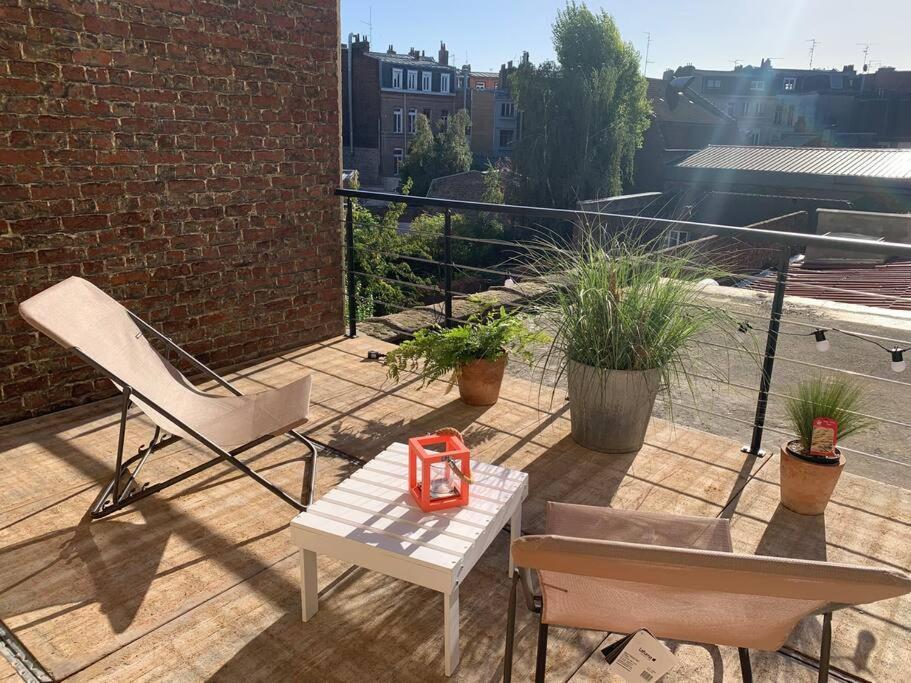 Appartement Centre Ville Avec Terrasse Lille Exterior foto